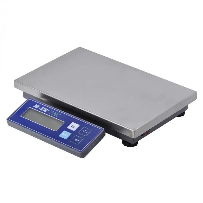 Фасовочные весы MERTECH M-ER 224 AFU-15.2 STEEL LCD USB. (300х200 мм) Ультратонкие, питание от USB