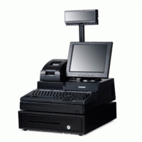 Моноблок liverdol LV1800 черный. 12'', дисплей покупателя, клавиатура  - торговое оборудование.