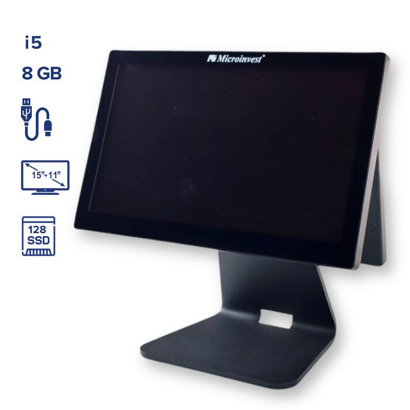 15.6"+11.6 Q2 new (i5/8Gb/128SSD) Сенсор CPU i5 4th /8Gb ОЗУ/128GB SSD/6 USB/1хRS232