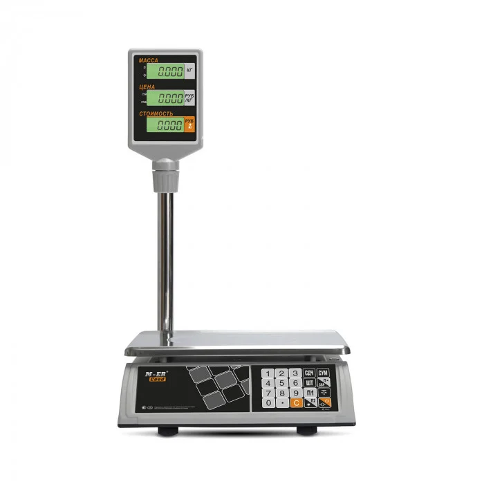 Весы торговые MERTECH M-ER 327 ACP-15.2 "Ceed" LCD (325x230 мм, АКБ до 4 мес.)