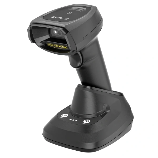 2D Сканер ШК SPACE X-2024RC-2D- BT экран беспроводной с подставкой QR Code, DataMatrix (+маркировка