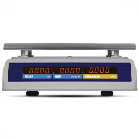 Весы торговые MERTECH M-ER 329 AC-32.2 IP68 "Fisher" LED (300х220 мм, АКБ до 4 мес.) MERTECH фото в интернет-магазине Бизнес РОСТ  - торговое оборудование.