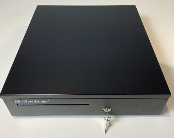 Денежный ящик Microinvewst LB-4042  автомат., 405*420*100, черный, большой  - торговое оборудование.