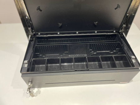  Вертикальный Денежный ящик Wincor  автомат., 490х240х150 мм, серебро (постлизинг А)  фото в интернет-магазине Бизнес РОСТ  - торговое оборудование.