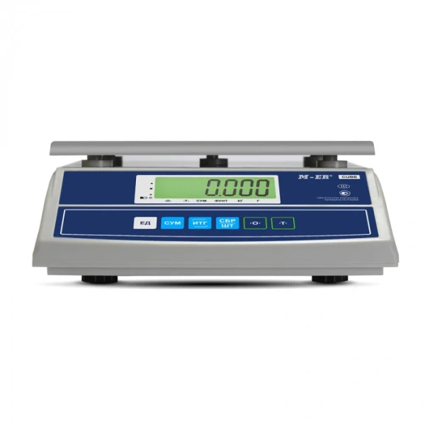 Фасовочные весы MERTECH M-ER 326 AF-15.2 "Cube" LCD (255x210 мм, АКБ до 4 мес.) MERTECH - торговое оборудование.