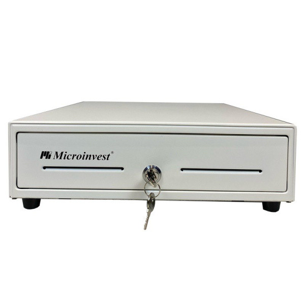 Денежный ящик Microinvest LB-330T ручной + PUSH., 335х368х80, белый, малый  - торговое оборудование.