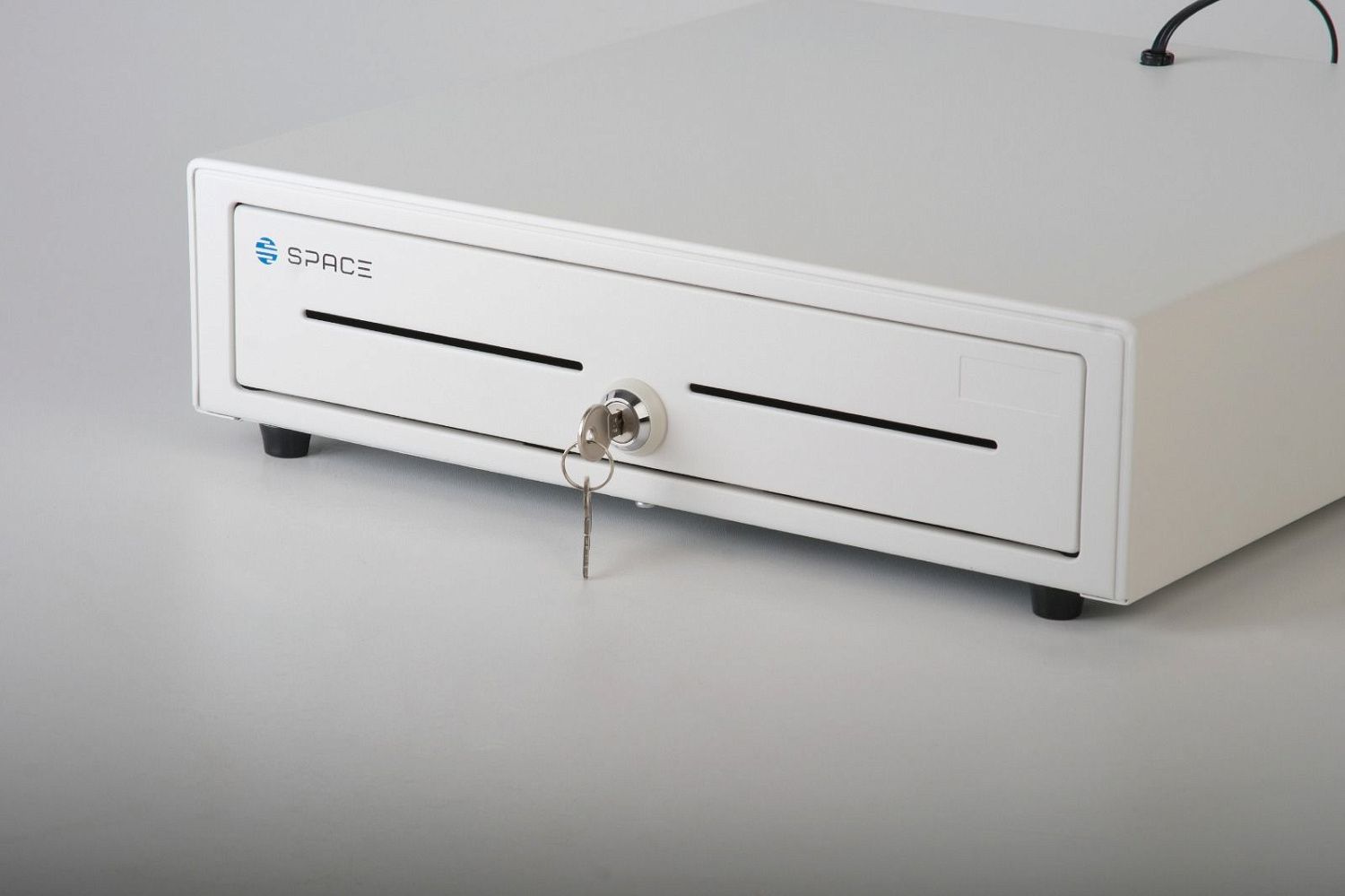 Денежный ящик SPACE 410K  автомат., 400*405*88, белый, большой