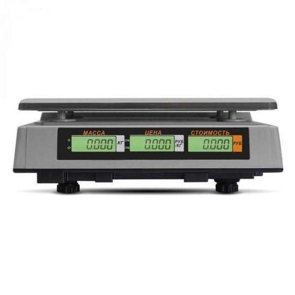 Весы торговые MERTECH M-ER 327 AC-15.2 "Ceed" LCD (325x230 мм, АКБ до 4 мес.)  - торговое оборудование.