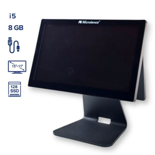 15.6"+11.6 Q2 new (i5/8Gb/128SSD) Сенсор CPU i5 4th /8Gb ОЗУ/128GB SSD/6 USB/1хRS232
