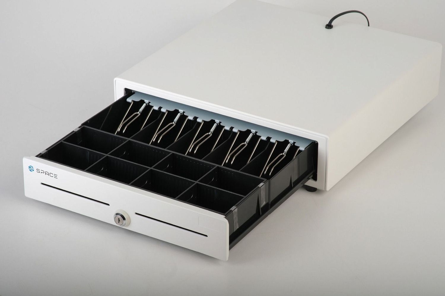 Денежный ящик SPACE 410K  автомат., 400*405*88, белый, большой