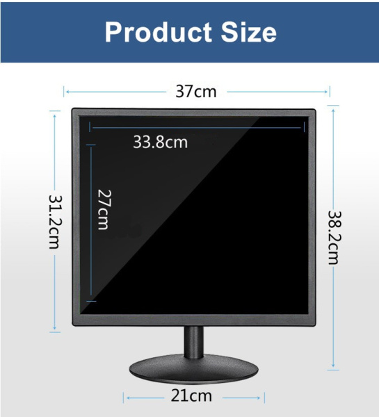 17" Микроинвест FLAT  1280*1024 5:4 LCD Черный  - торговое оборудование.