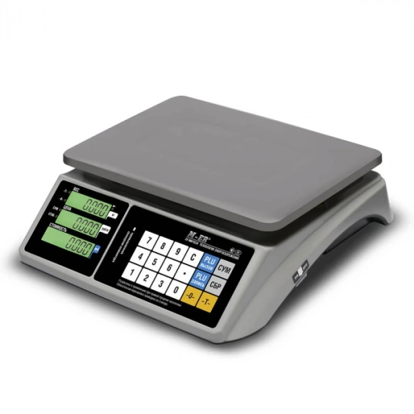 Весы торговые MERTECH M-ER 328 AC-6,1 "TOUCH-M" LСD (325x230 мм) с сенс.клав
