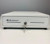  Денежный ящик Microinvest LB-330T ручной + PUSH., 335х368х80, белый, малый  фото в интернет-магазине Бизнес РОСТ  - торговое оборудование.