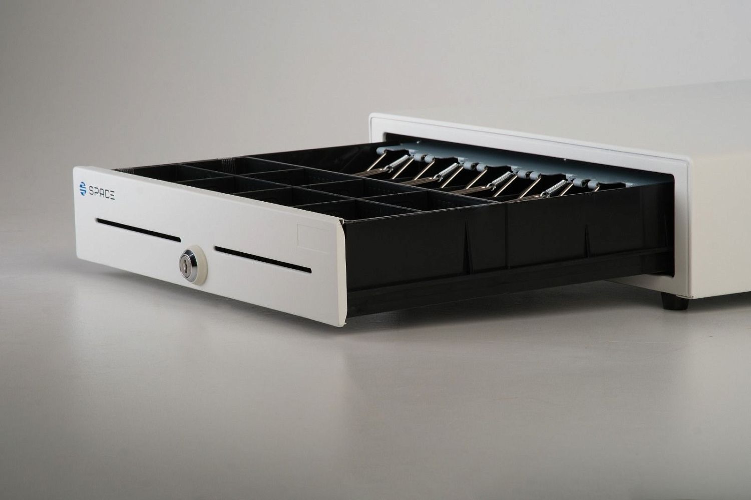 Денежный ящик SPACE 410K  автомат., 400*405*88, белый, большой