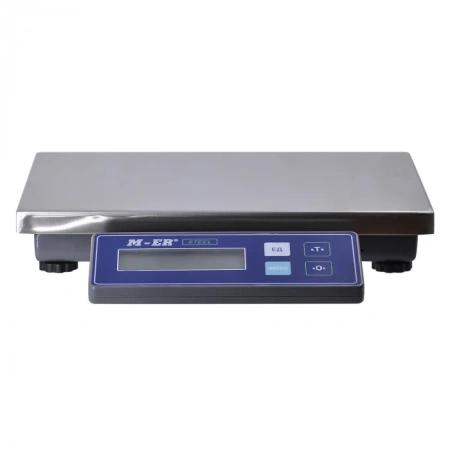  Фасовочные весы MERTECH M-ER 224 AFU-32.2 STEEL LCD USB. (300х200 мм) Ультратонкие, питание от USB MERTECH фото в интернет-магазине Бизнес РОСТ  - торговое оборудование.