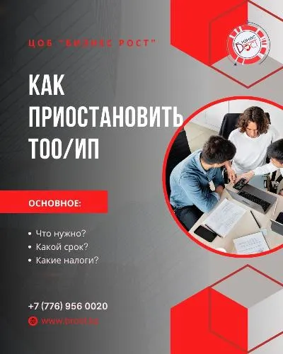 фото Как приостановить деятельность ТОО/ИП: что нужно знать фото Как приостановить деятельность ТОО/ИП: что нужно знать