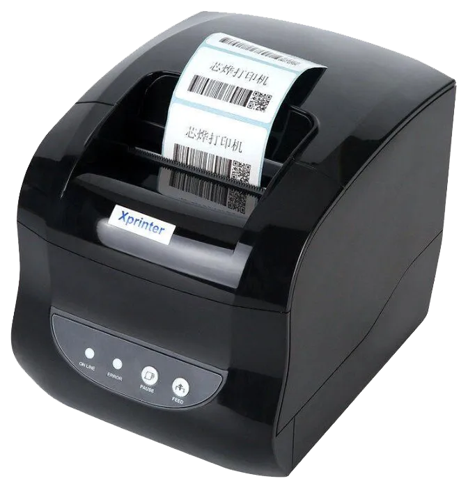 Принтер этикеток и Чеков XPrinter 365B USB+Lan 203dpi/диам. рулона до 100мм /127мм/сек, термо, 2 в 1
