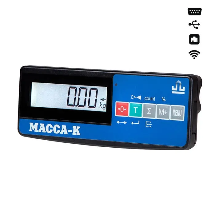 Весы напольные. Масса-К Торговые ТВ-S-60.2-А(RUEW)3 Интерф.: RS-232, USB, Ether, Wi-Fi. 520*395