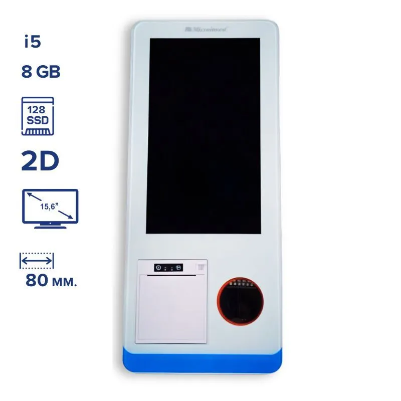 15.6" B3 KIOSK на стол (i5/8Gb/128SSD)  CPU i5 3317U 1,7GHz/8Gb ОЗУ/128GB SSD/1 USB/2D/80 мм